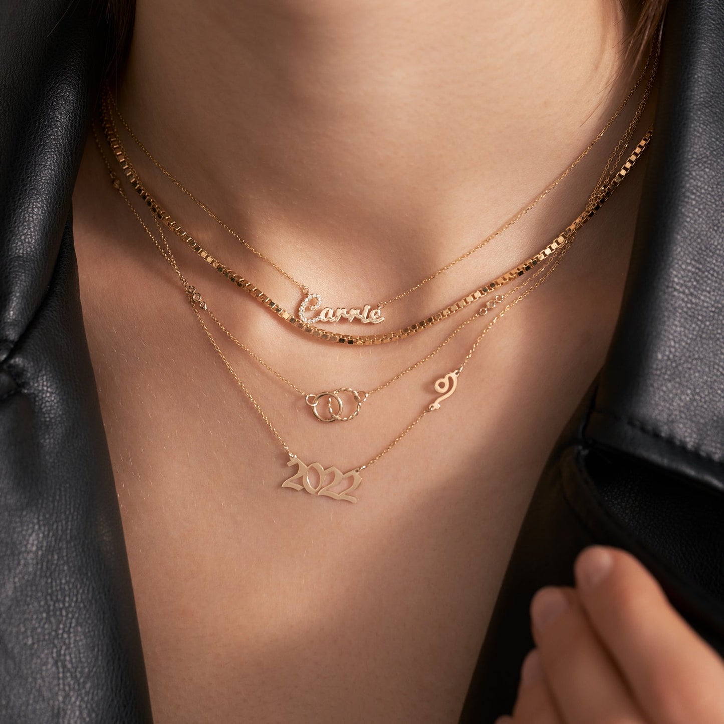 Diamant Carrie Namenskette