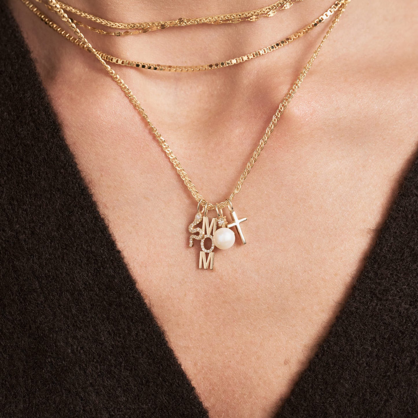 Diamant & Perlen Charm