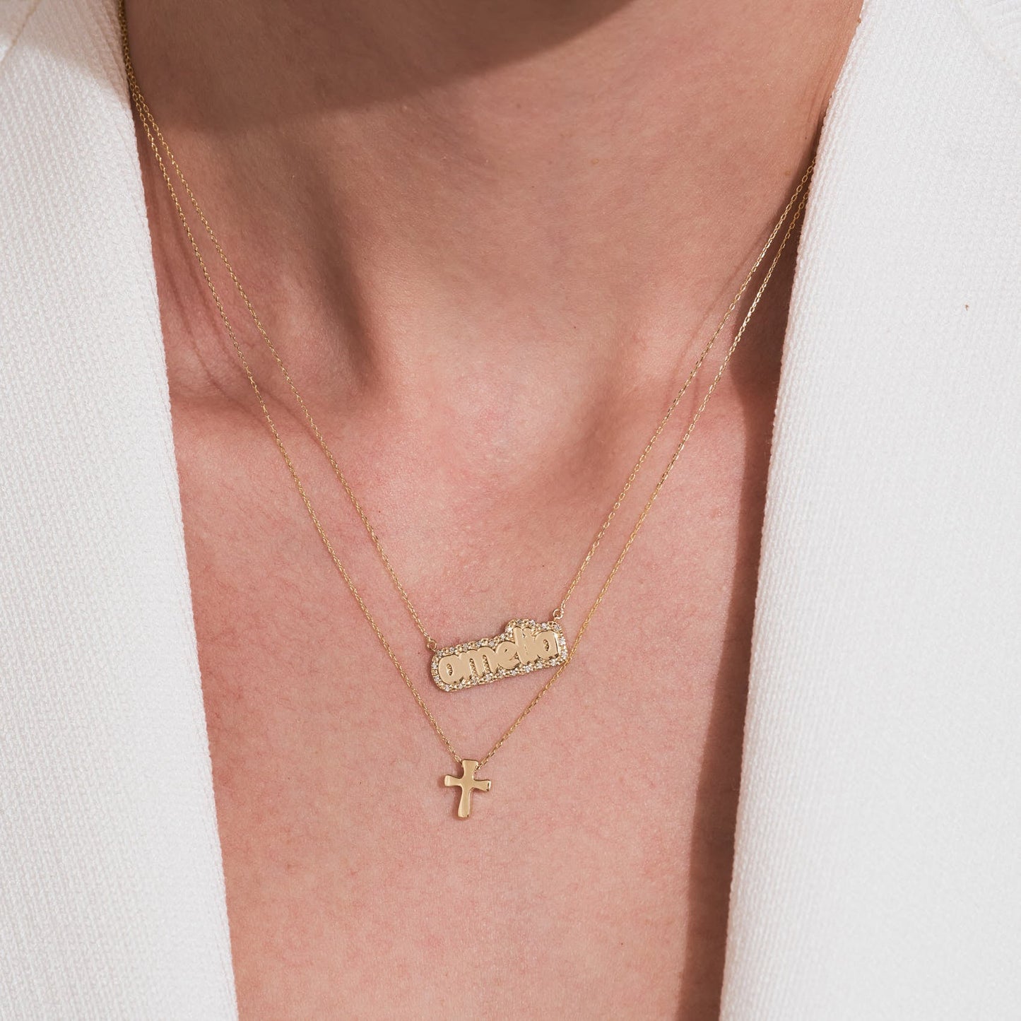 Diamant-Buble-Namenskette