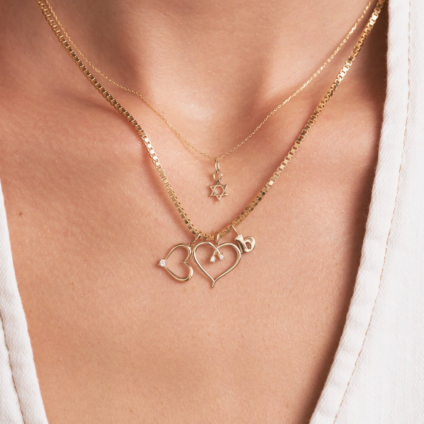 Charm mit offenem Herzen