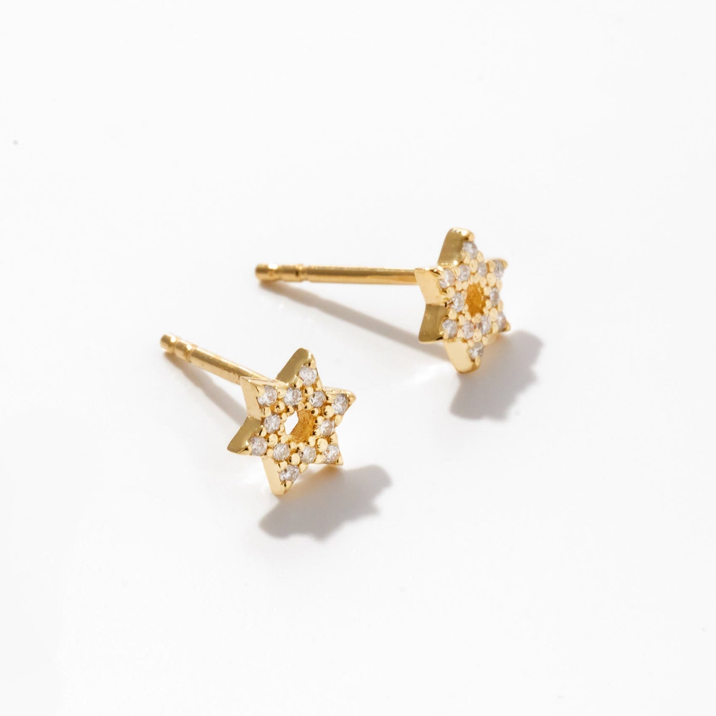 Diamant Davidstern Ohrringe