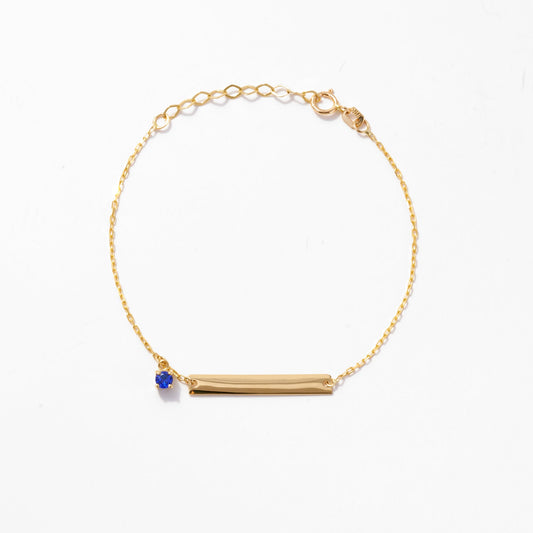 Gravierbares Barren-Geburtsstein-Armband