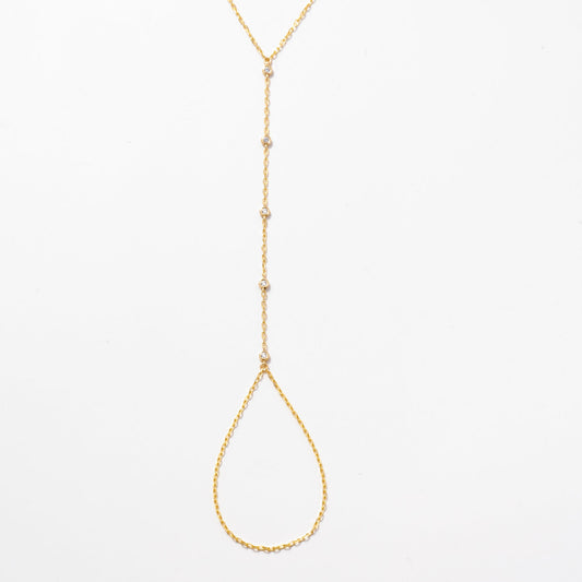 Diamant-Lünetten-Fassung Station Handkette Armband