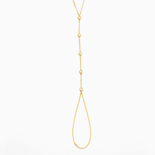 Armband mit Stationshandkette und Lünettenfassung