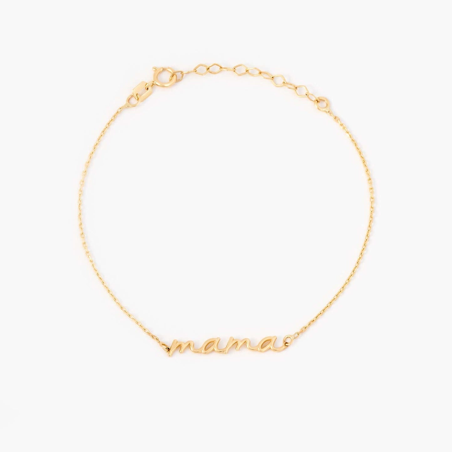 Bracelet Mama Script en or massif 585