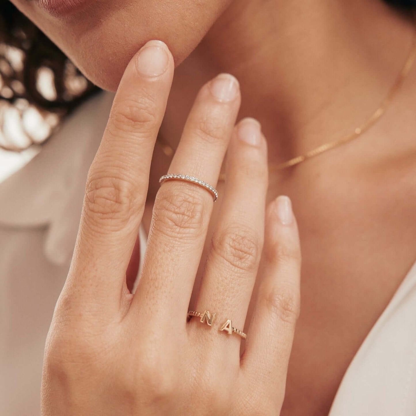 Diamant Halb Ewigkeit Ring