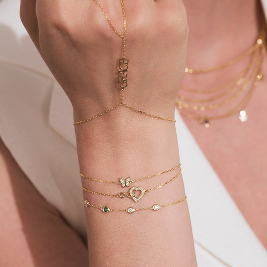 Schmetterlings-Diamantarmband