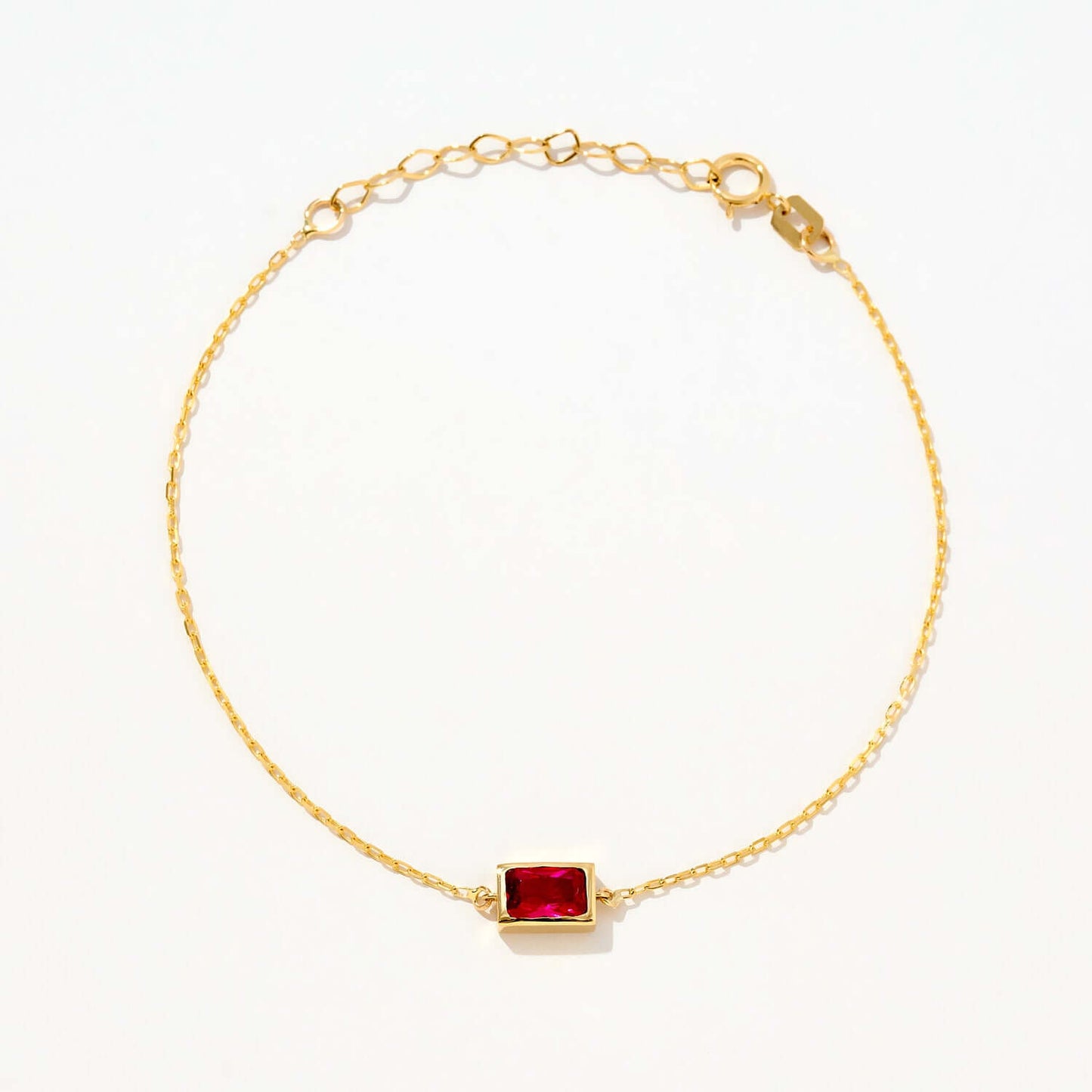 Baguette Geburtsstein Armband