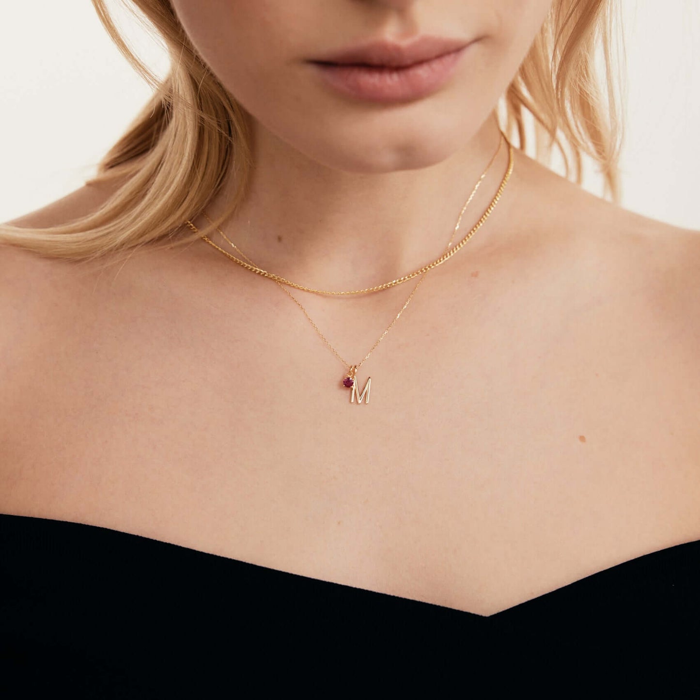 Geburtsstein-Initialanhänger