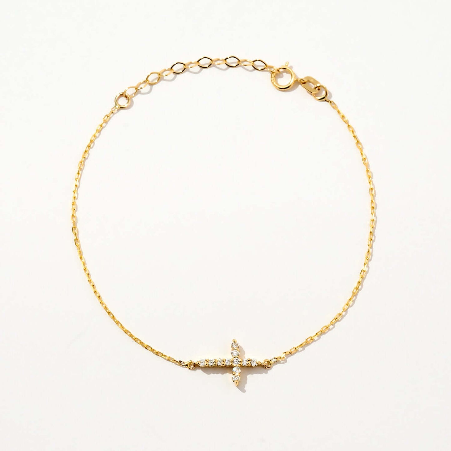 Diamantkreuz Charm Armband