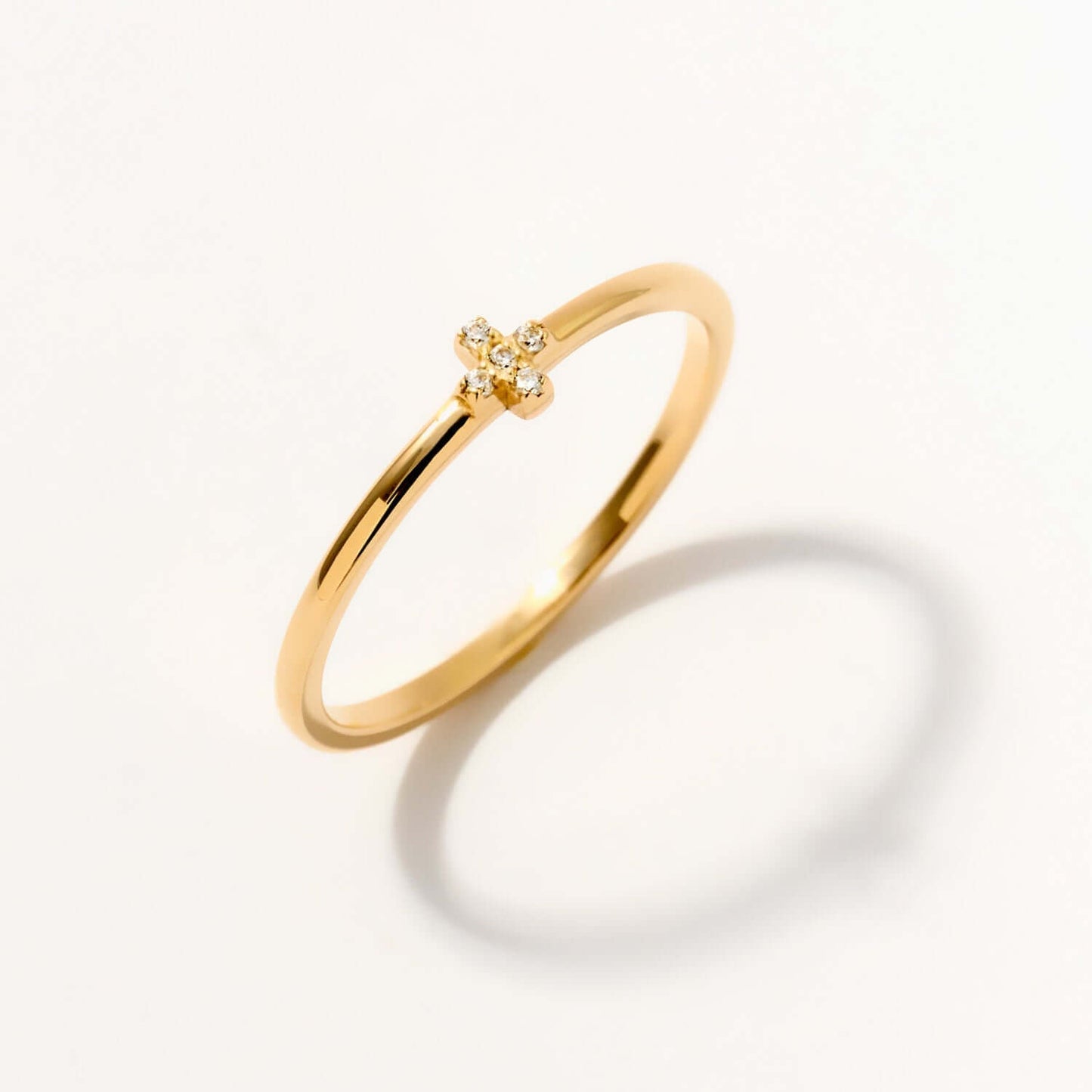Diamant Pave Kreuzring