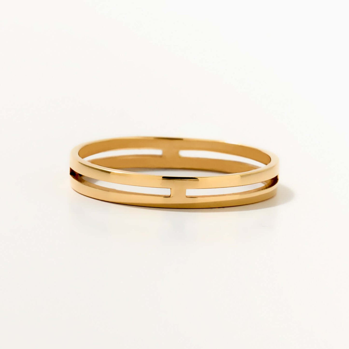 Doppelter Band Stapelring