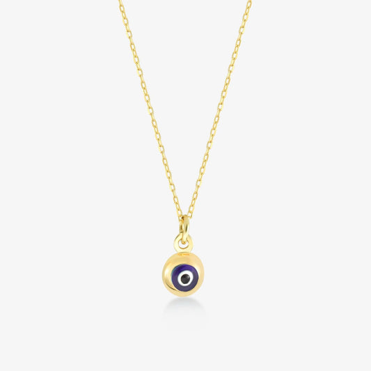 Evil Eye Ball Pendant Necklace made of 585 Gold