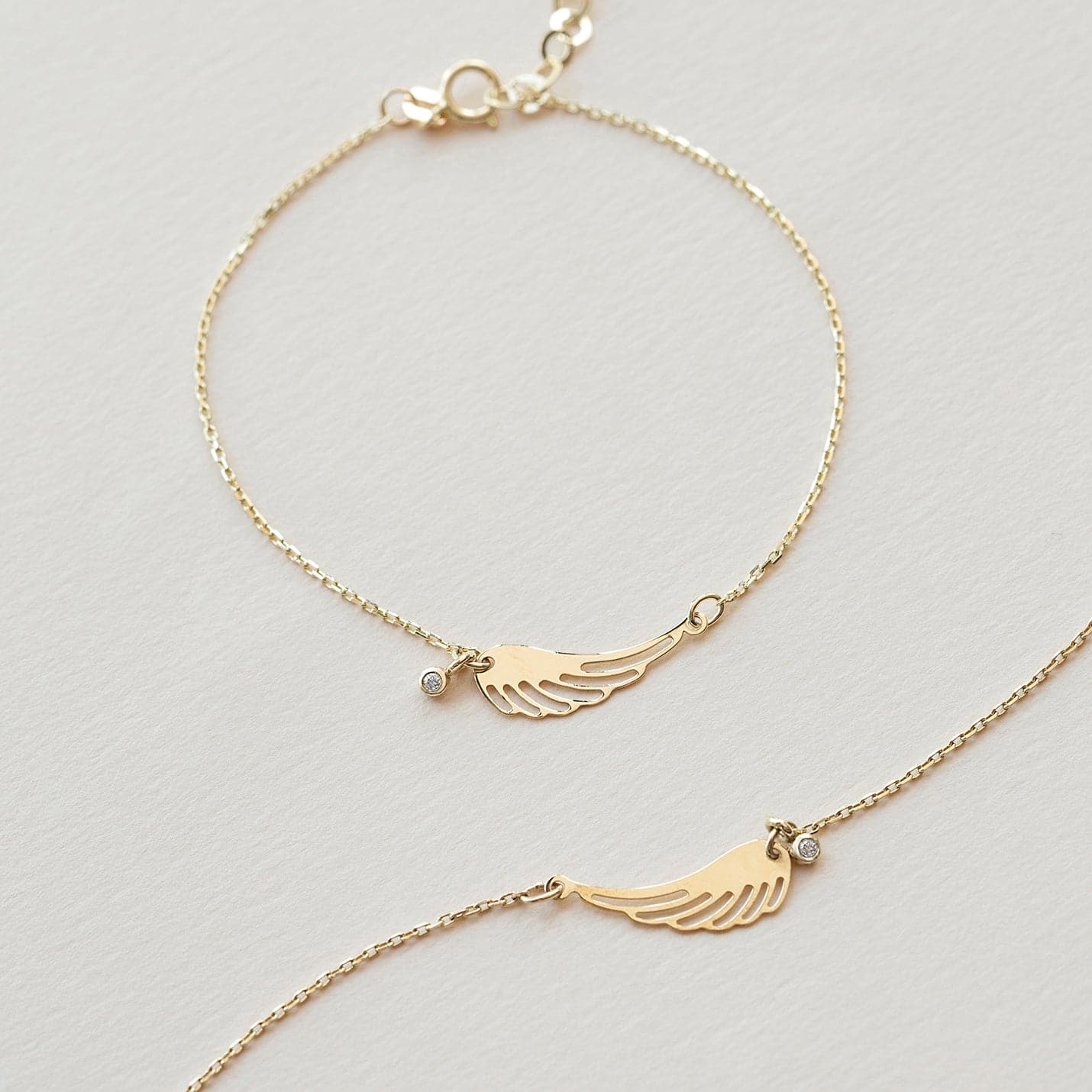 Diamant-Flügelarmband