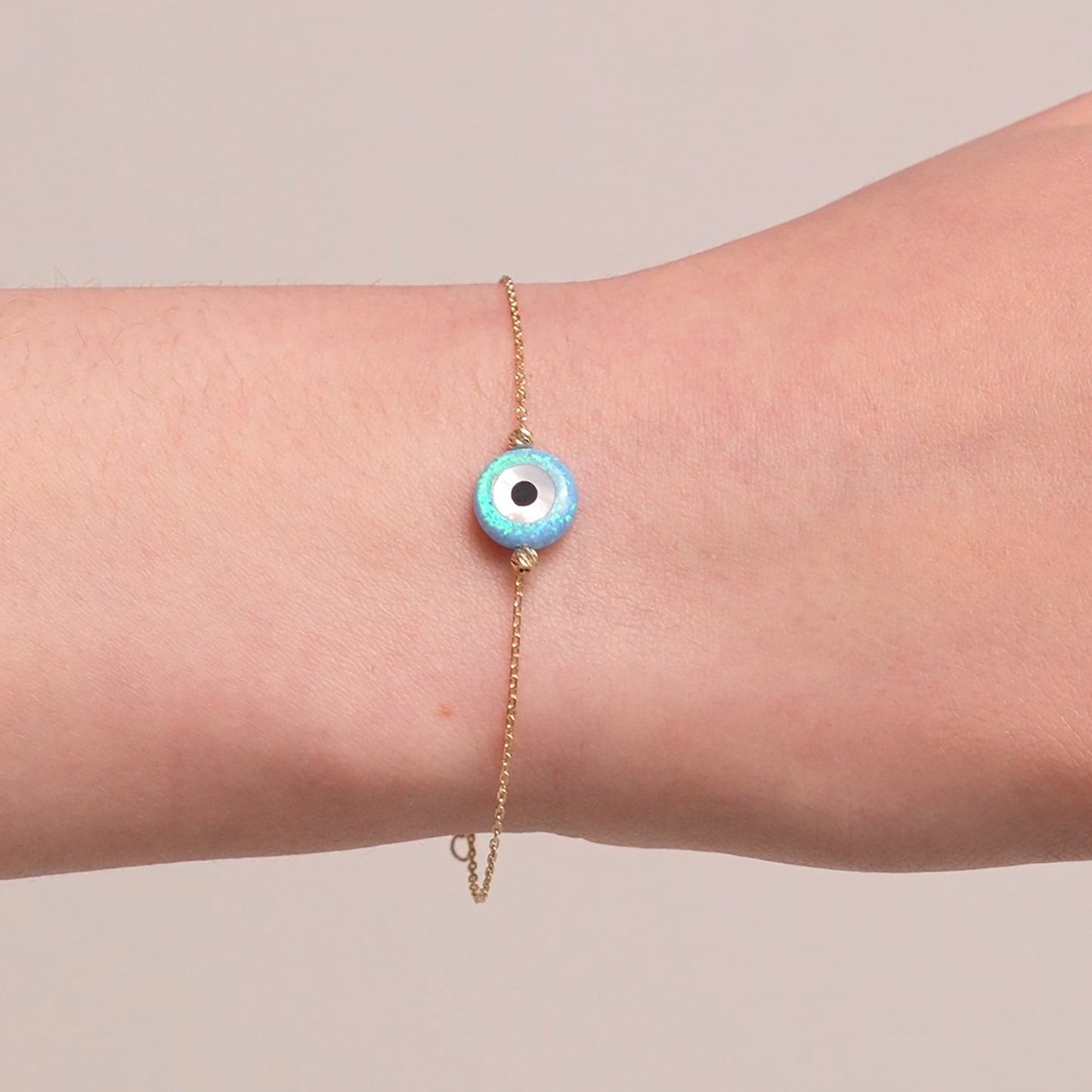 Opal Evil Eye Armband