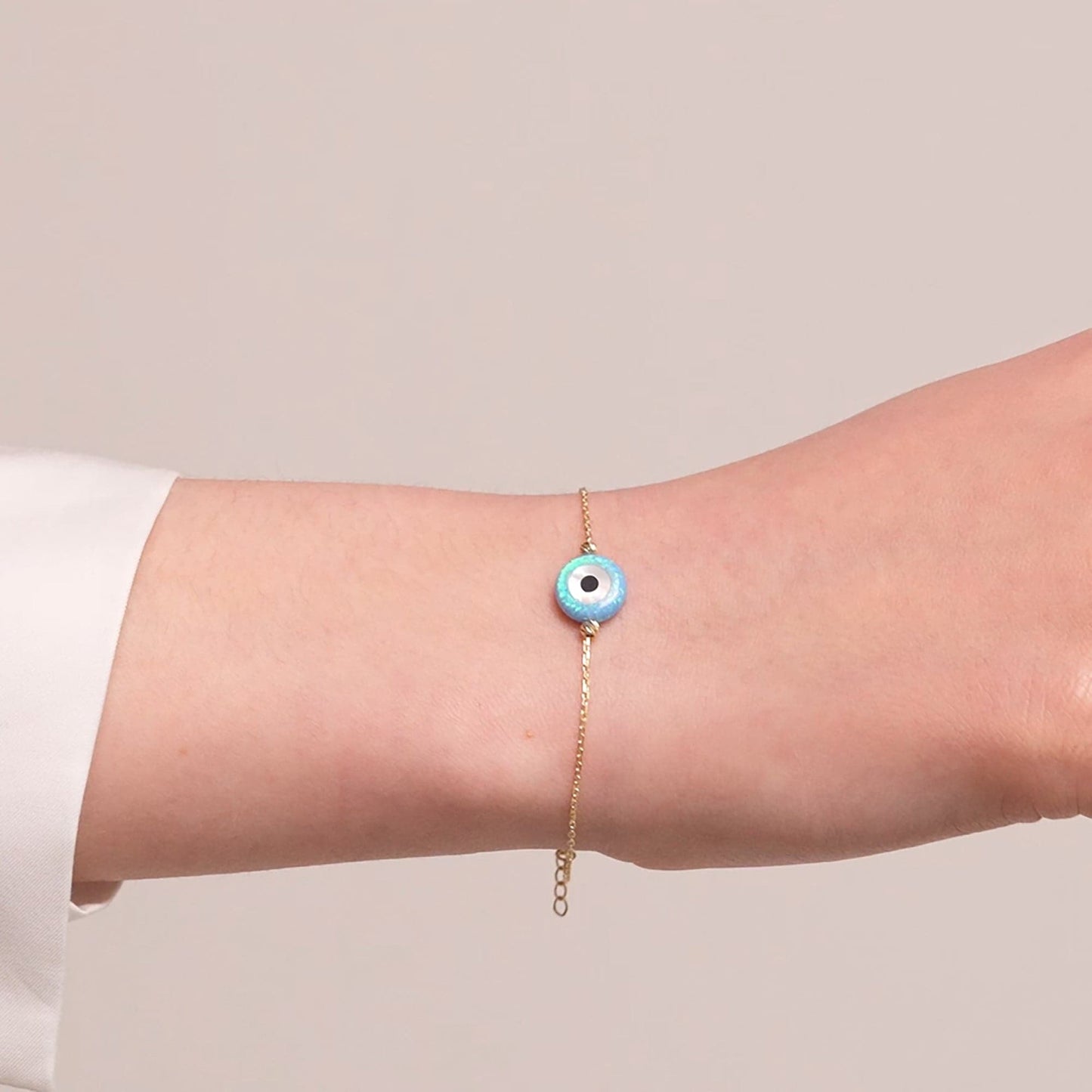 Opal Evil Eye Armband