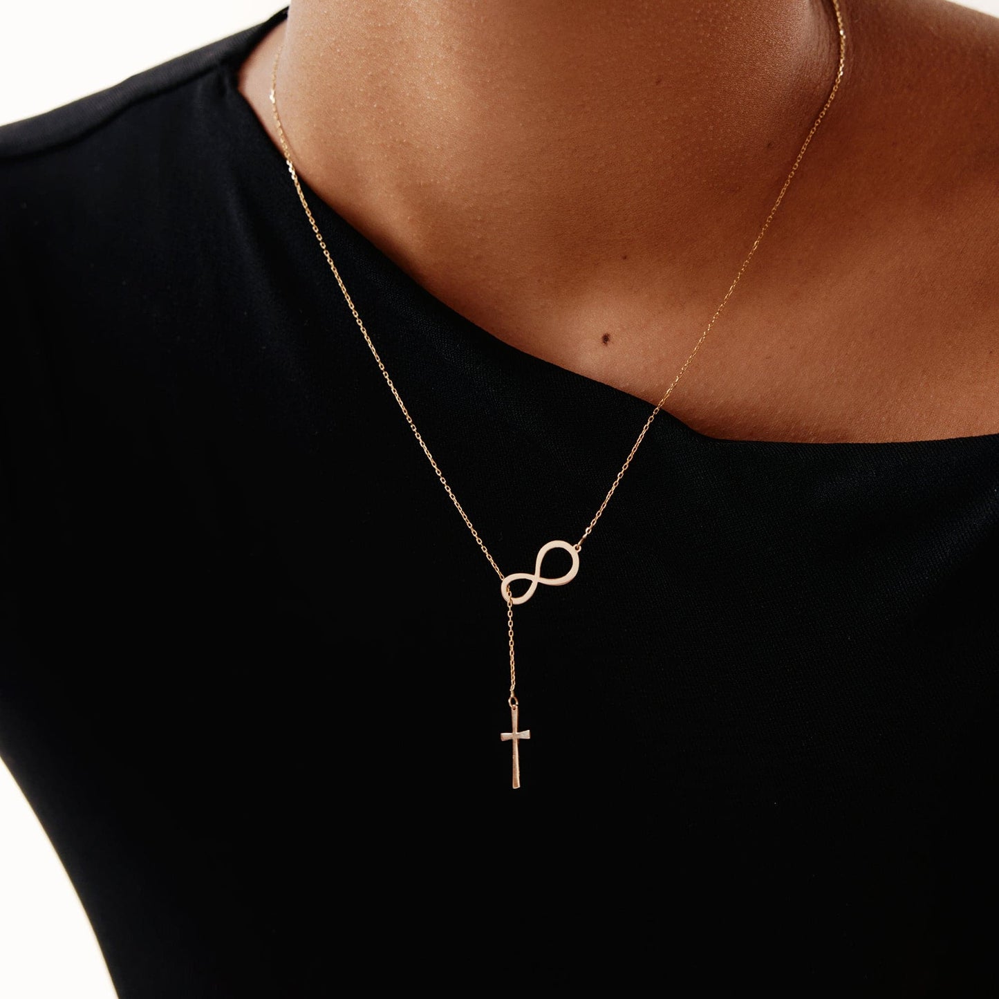 Unendliches Kreuz Halskette
