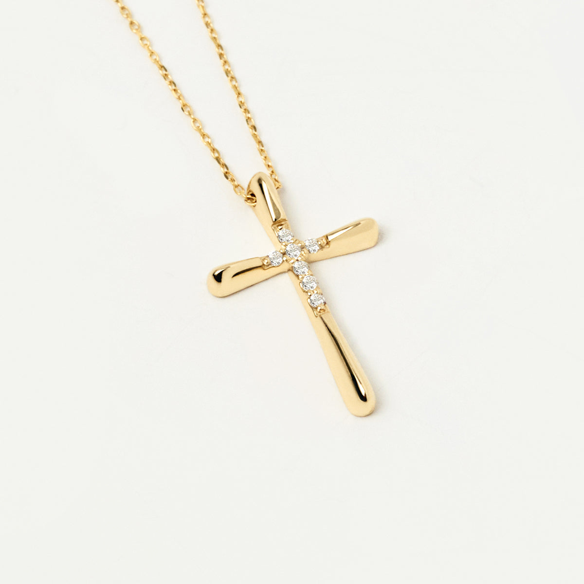 Collier diamant Bold Cross en or 585