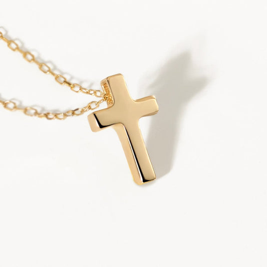 Collier petite croix en or 585