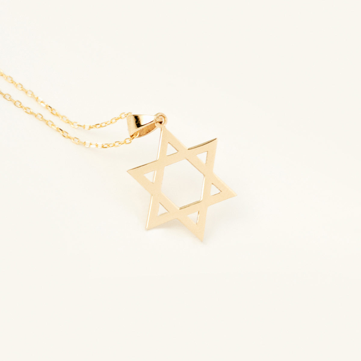 Collier étoile de David en or 585