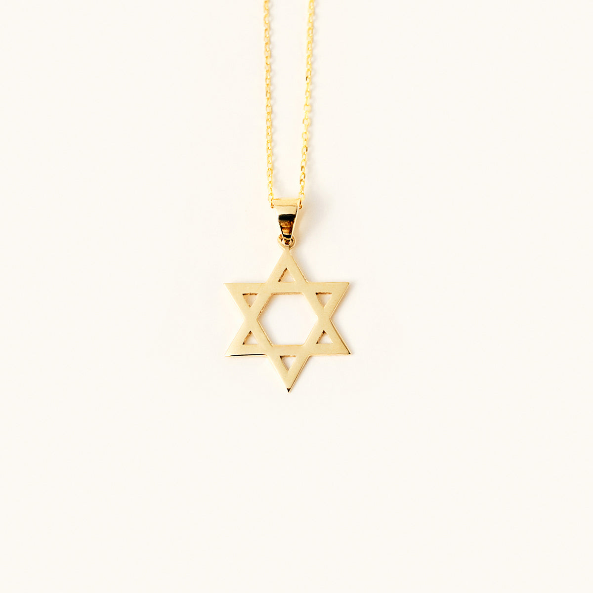 Collier étoile de David en or 585