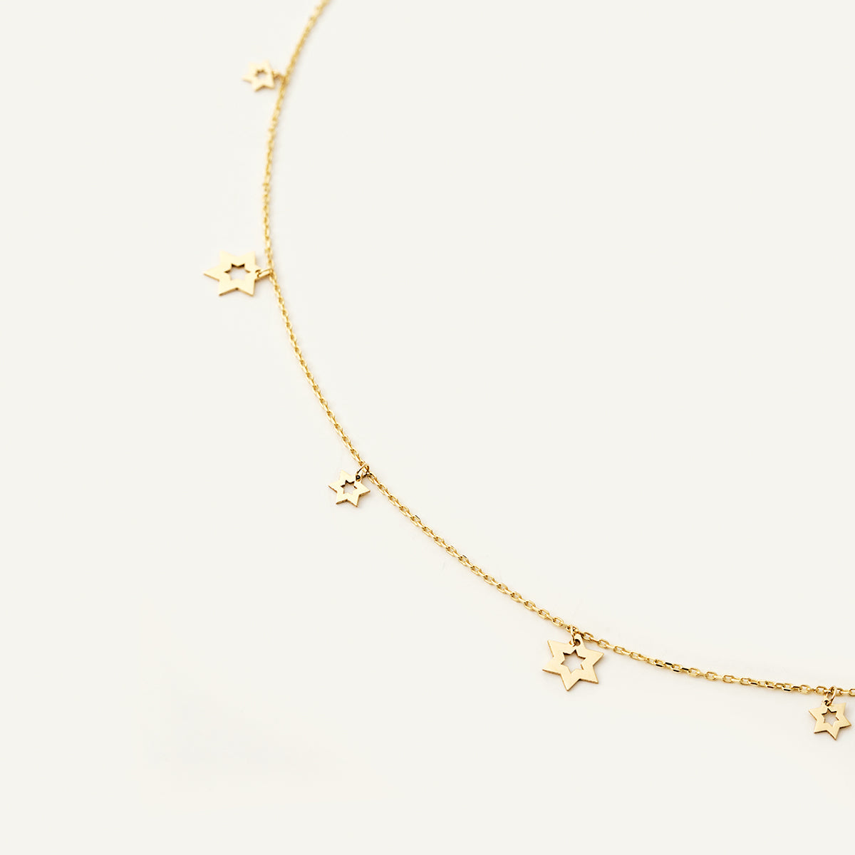 Star of David necklace made of 585 gold