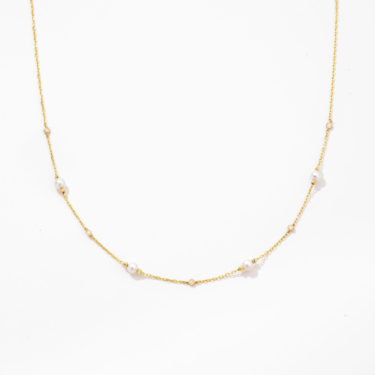 Diamanten und Perlen Y-Kette mit Tropfenanhänger
