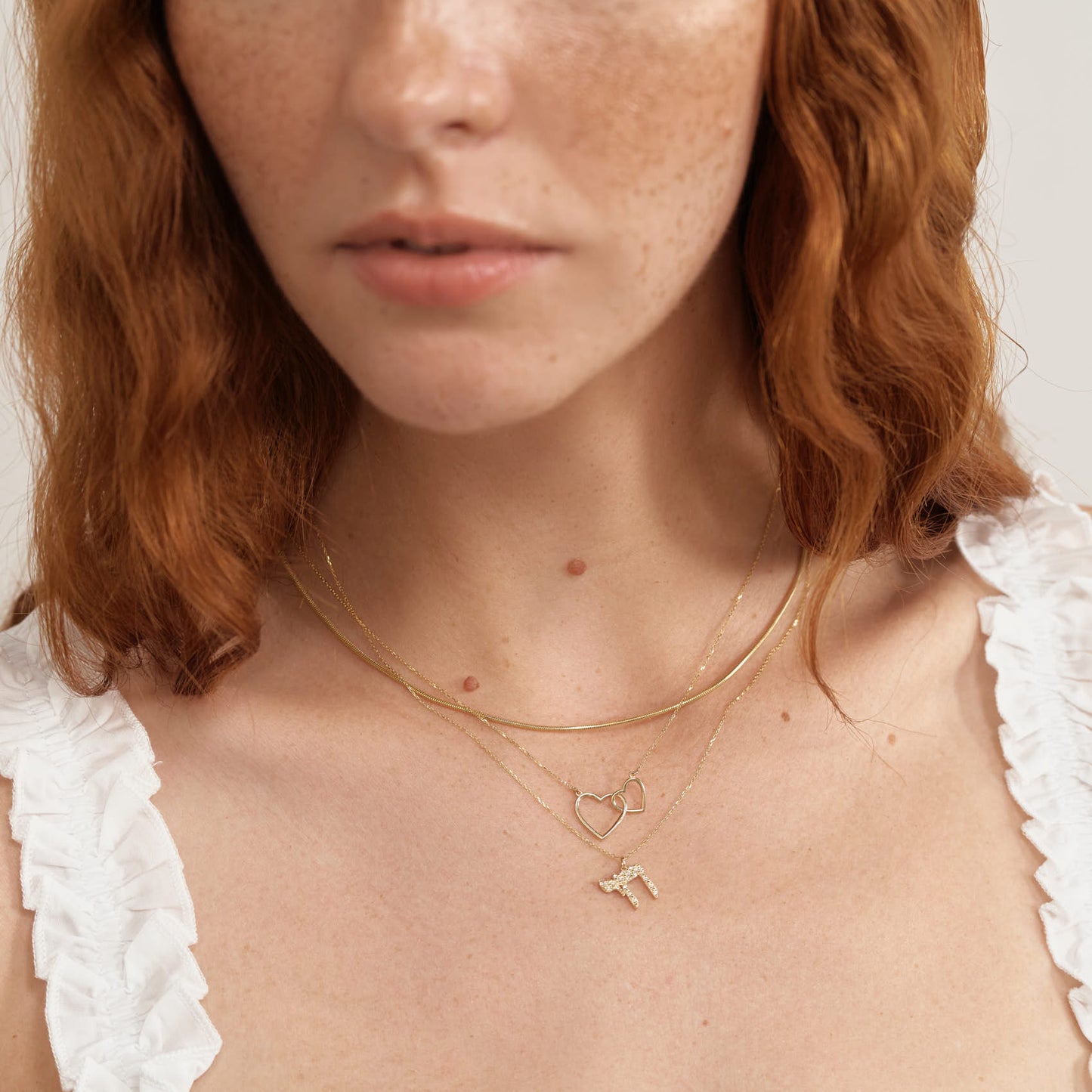 Diamond Chai Life Necklace in 585 Solid Gold