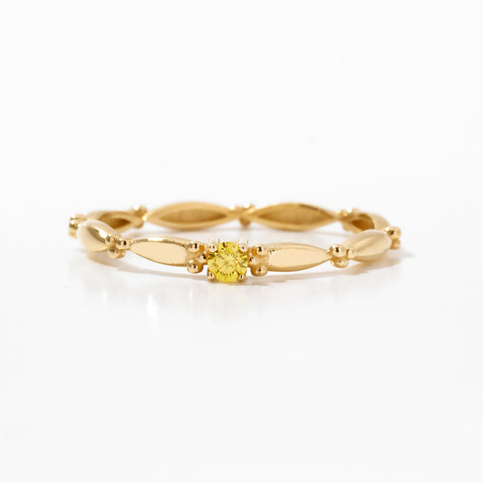 Personalized vintage ring in 585 solid gold