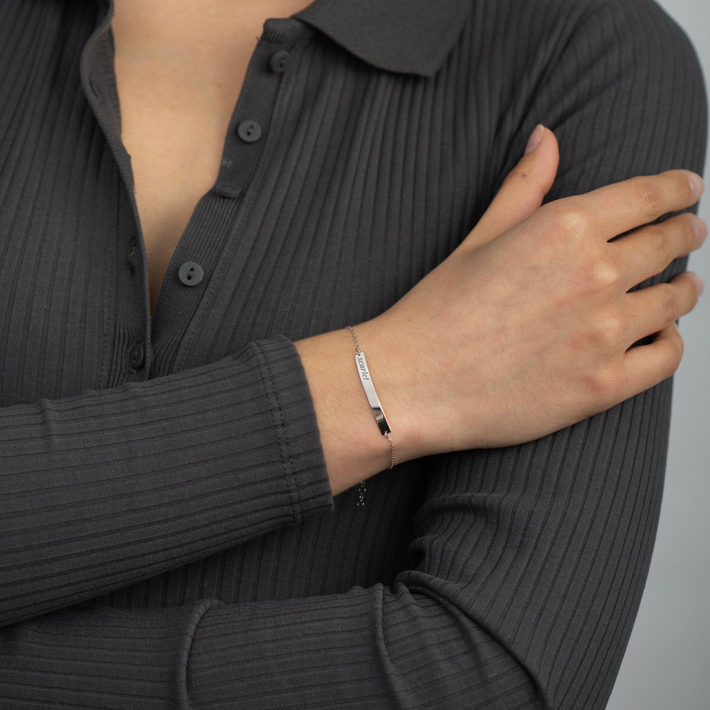 Individuell graviertes Barrenarmband