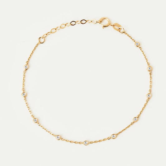 Lünette Diamant Station Armband