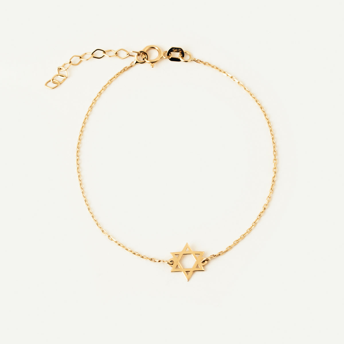 Star of David bracelet in 585 gold