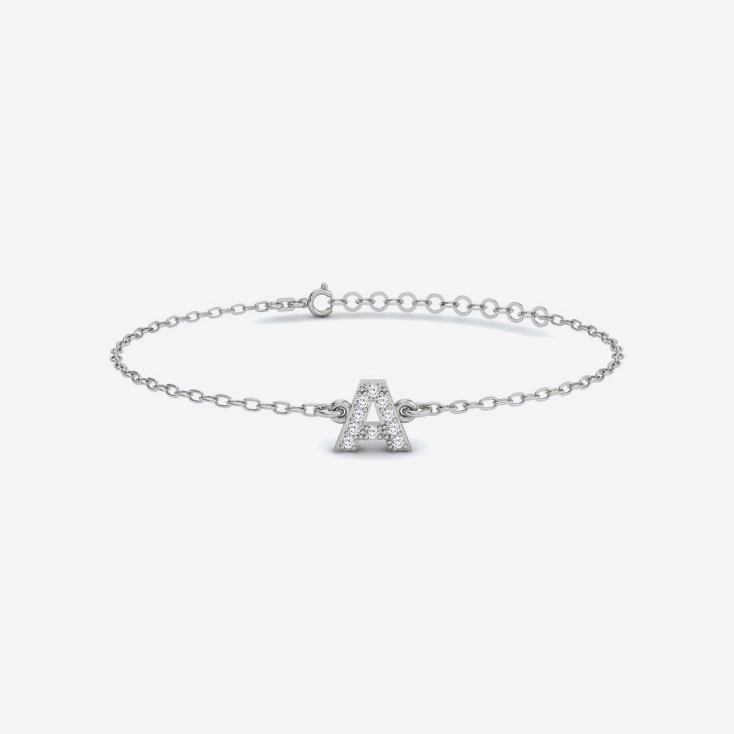Individuelles Diamant-Initial-Armband