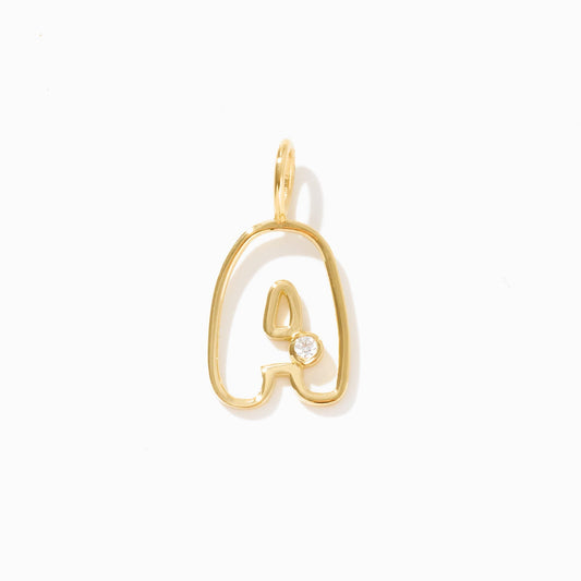 Diamant Buchstabe A Charm