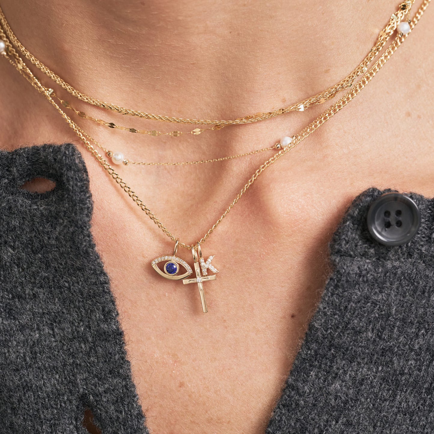 Diamant Böser Blick Charm