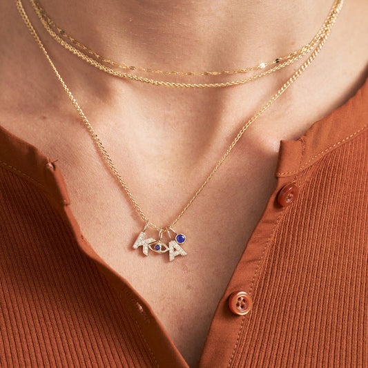 Diamant Buchstaben Charm