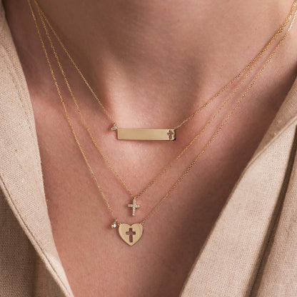 Kleines Diamantkreuz