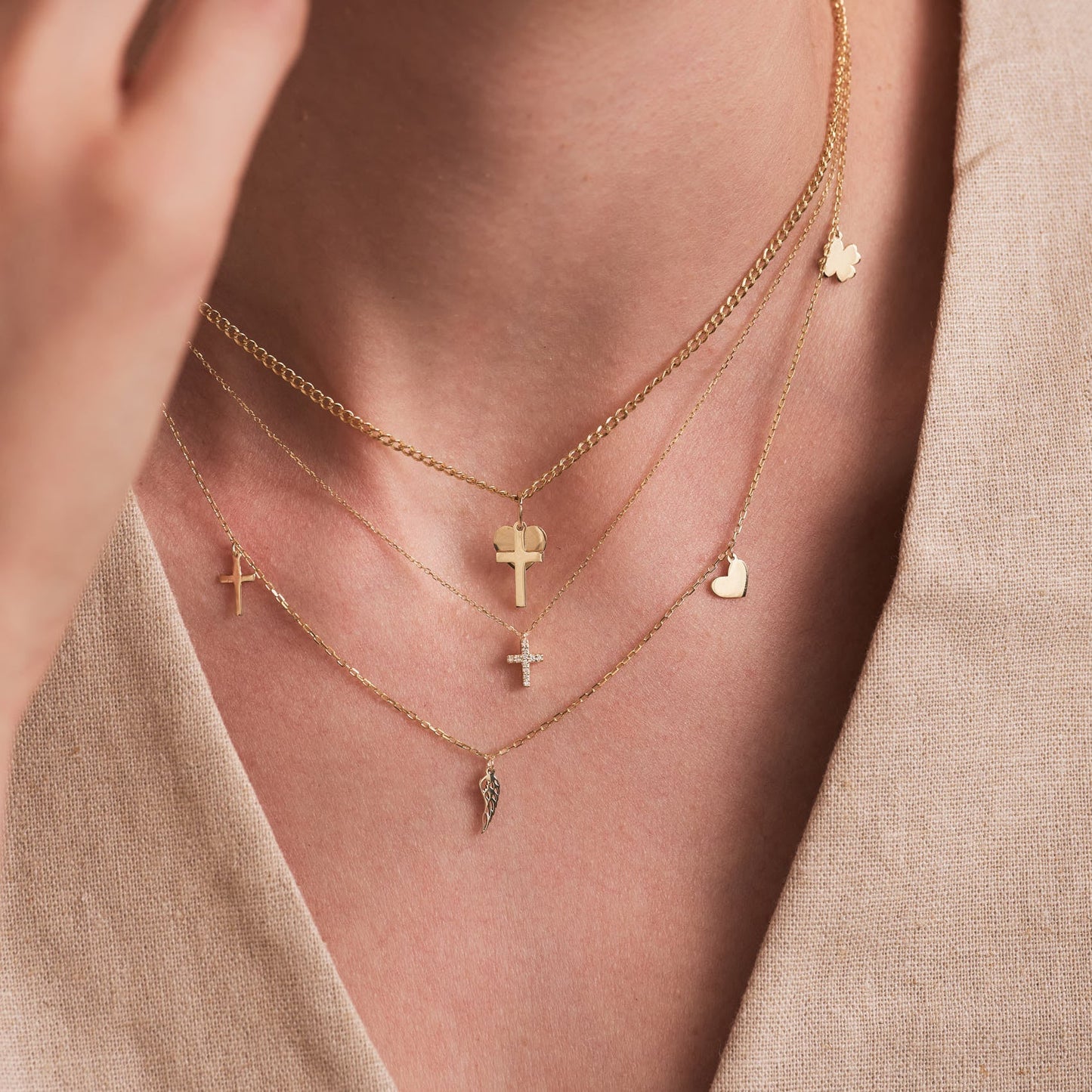 Kleines Diamantkreuz