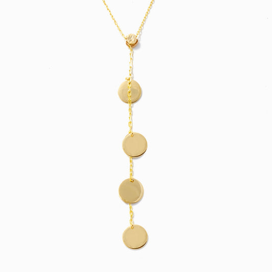 Disc Lariat Halskette