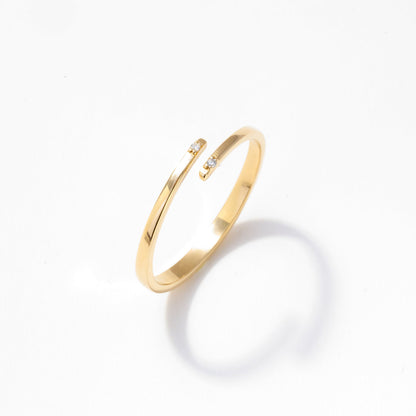Diamant Offener Bypass Ring