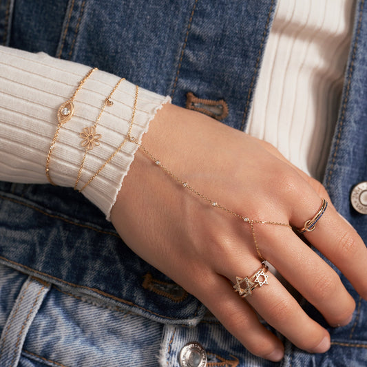 Diamantring mit Davidstern