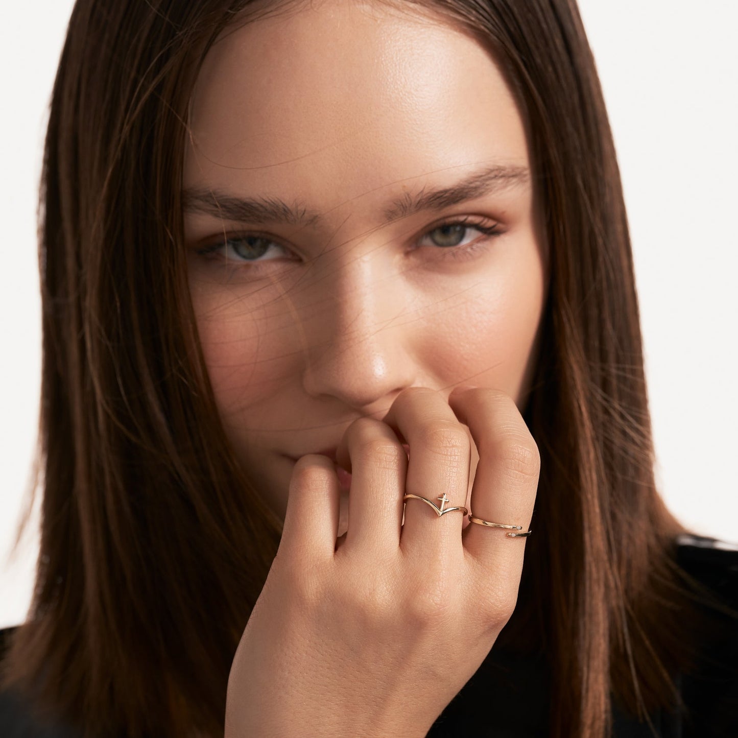 Cross and Wishbone Ring