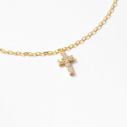 Diamantkreuz-Charm-Armband