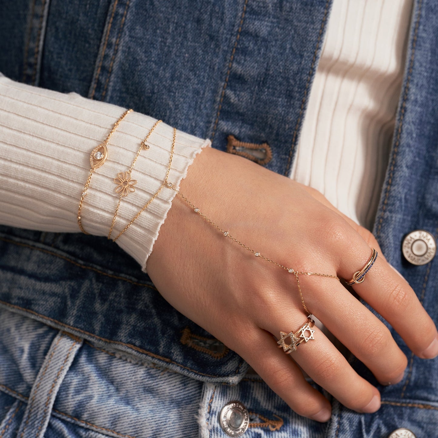 Böser Blick und Station-Armband