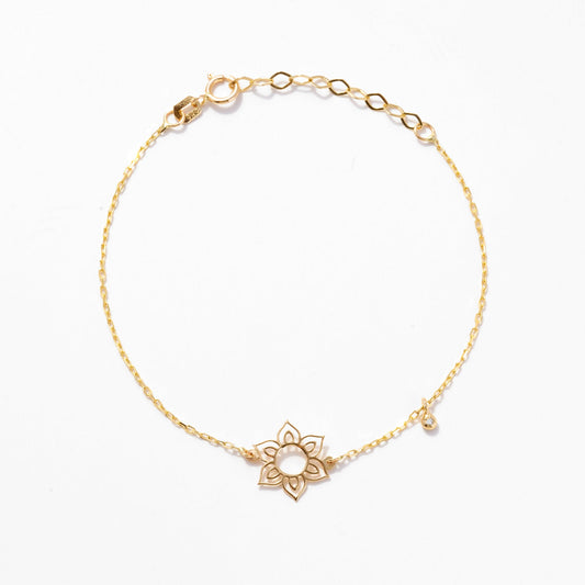 Blumenarmband mit Diamant