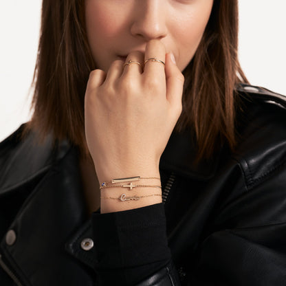 Diamant Carrie Namensarmband