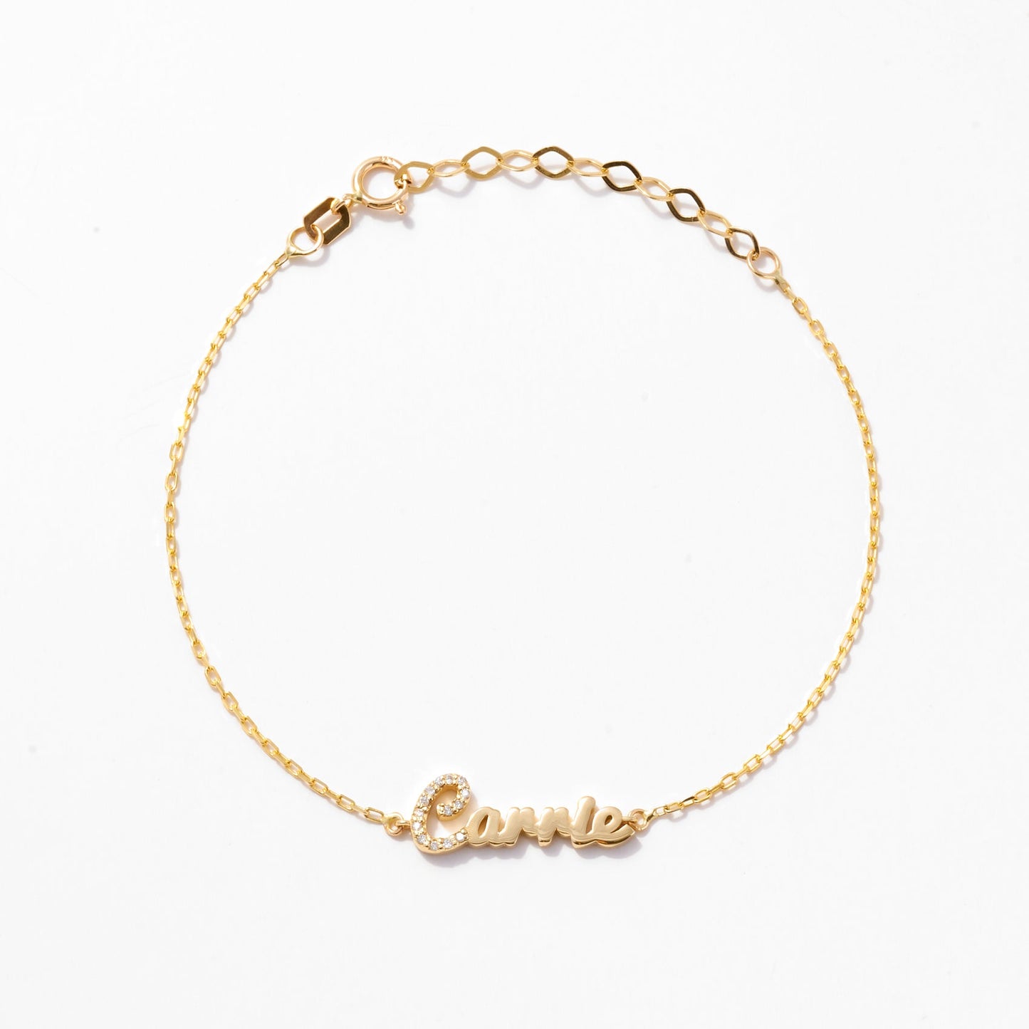 Diamant Carrie Namensarmband