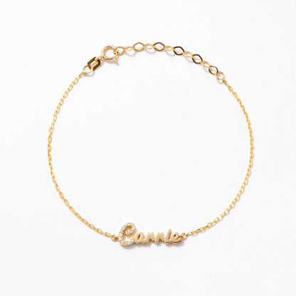 Diamant Carrie Namensarmband