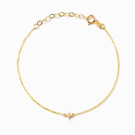 Diamant-Blumenarmband