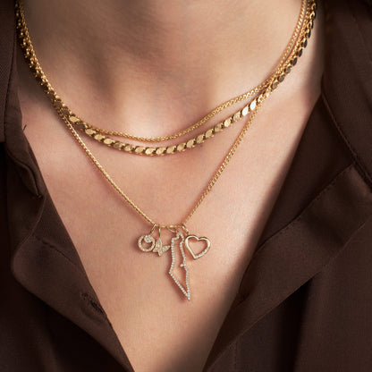 Diamant-Schmetterlings-Charm